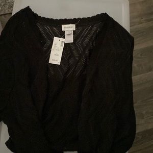 Cute, Avenue brand, black shrug.NWT, never worn
